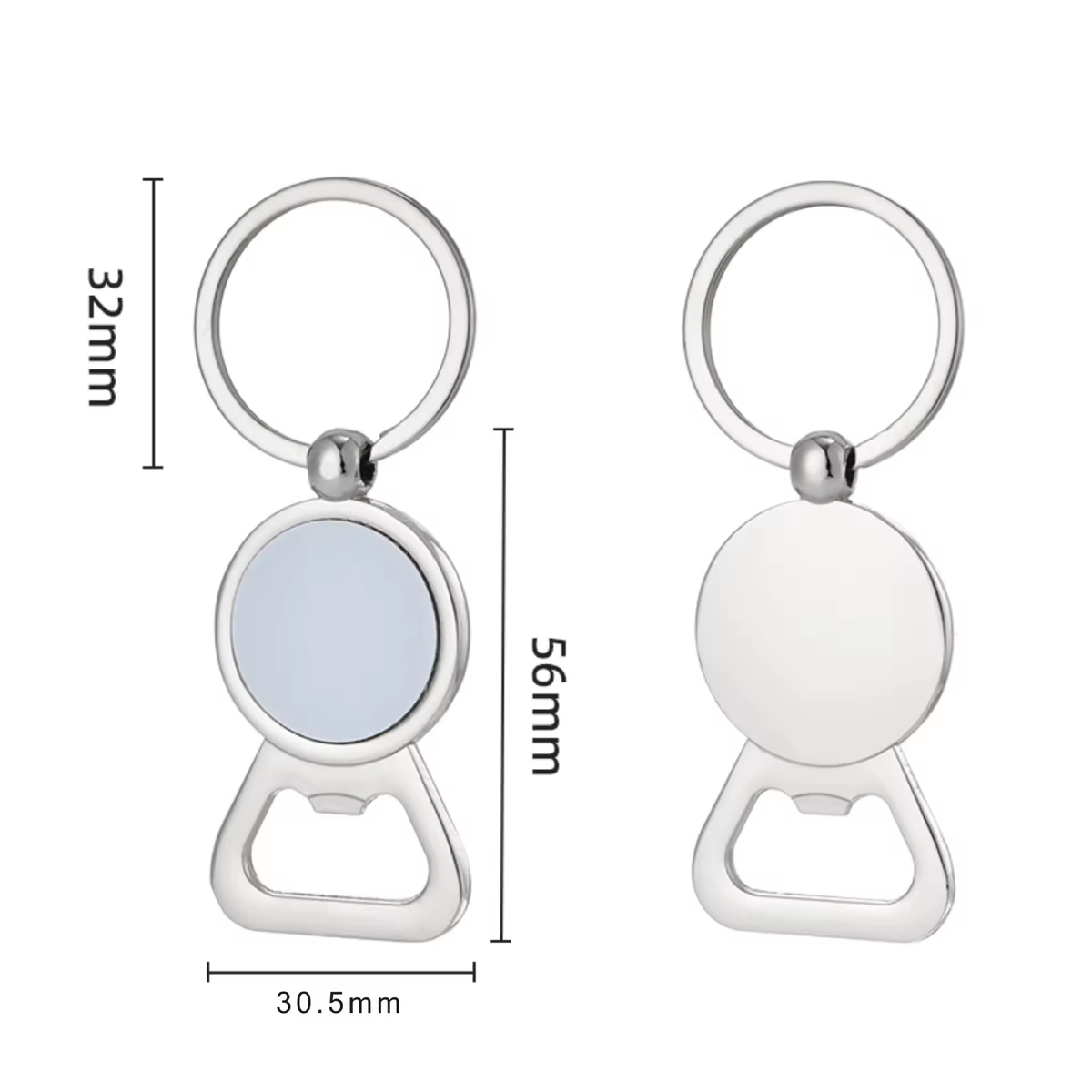 Sublimation Zinc Alloy Eco-friendly Southeast Asia Style Bottle Opener Keychain Pendant for Laser Engraving Corkscrews