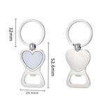 Sublimation Zinc Alloy Eco-friendly Southeast Asia Style Bottle Opener Keychain Pendant for Laser Engraving Corkscrews