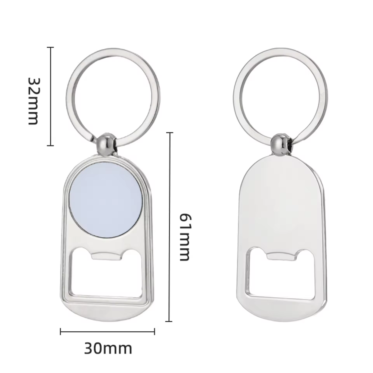 Sublimation Zinc Alloy Eco-friendly Southeast Asia Style Bottle Opener Keychain Pendant for Laser Engraving Corkscrews