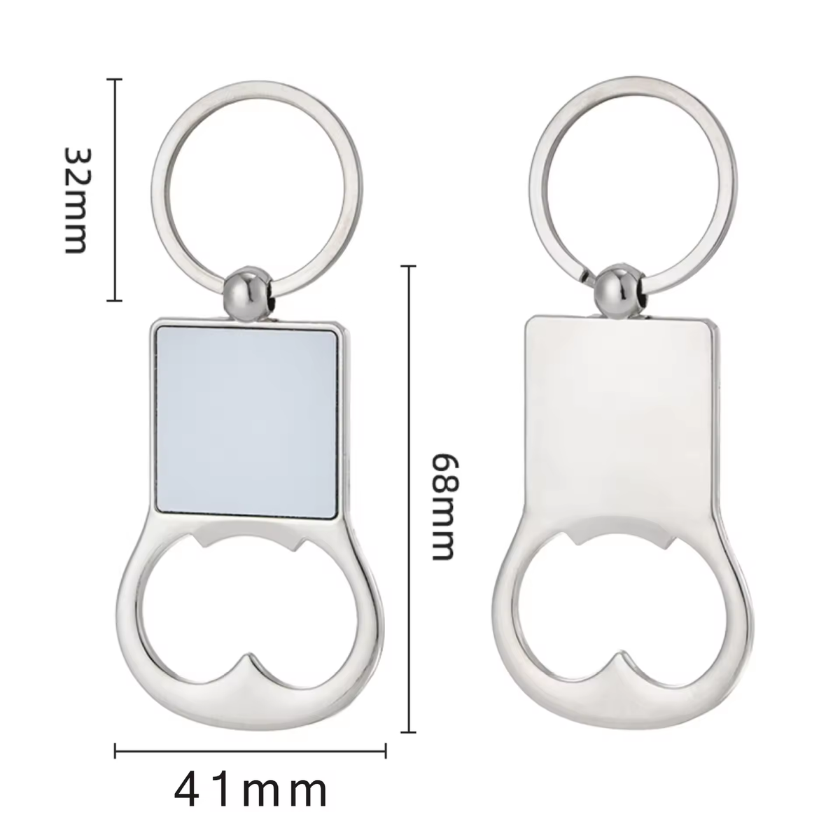 Sublimation Zinc Alloy Eco-friendly Southeast Asia Style Bottle Opener Keychain Pendant for Laser Engraving Corkscrews