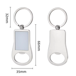 Sublimation Zinc Alloy Eco-friendly Southeast Asia Style Bottle Opener Keychain Pendant for Laser Engraving Corkscrews