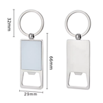Sublimation Zinc Alloy Eco-friendly Southeast Asia Style Bottle Opener Keychain Pendant for Laser Engraving Corkscrews