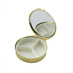 Sublimation Silver Mirror Metal Detachable Pillbox
