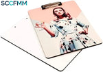 SCCFMM 5pcs Sublimation Clipboard MDF A5 Size DIY Heat Transfer Print Teacher Blanks for Office Products DIY Handmade Craft