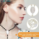SCCFMM Custom Creative Gift Sublimation Rosary Beads Cross Necklace Border Pendants Necklace Jewelry Gifts for DIY Print Photo