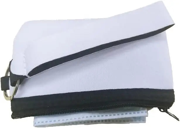 30pcs Sublimation Blanks Neoprene Zipper Coin Purse Card Holder Toiletry Pouch DIY Craft Bags with Heat Transfer Printing