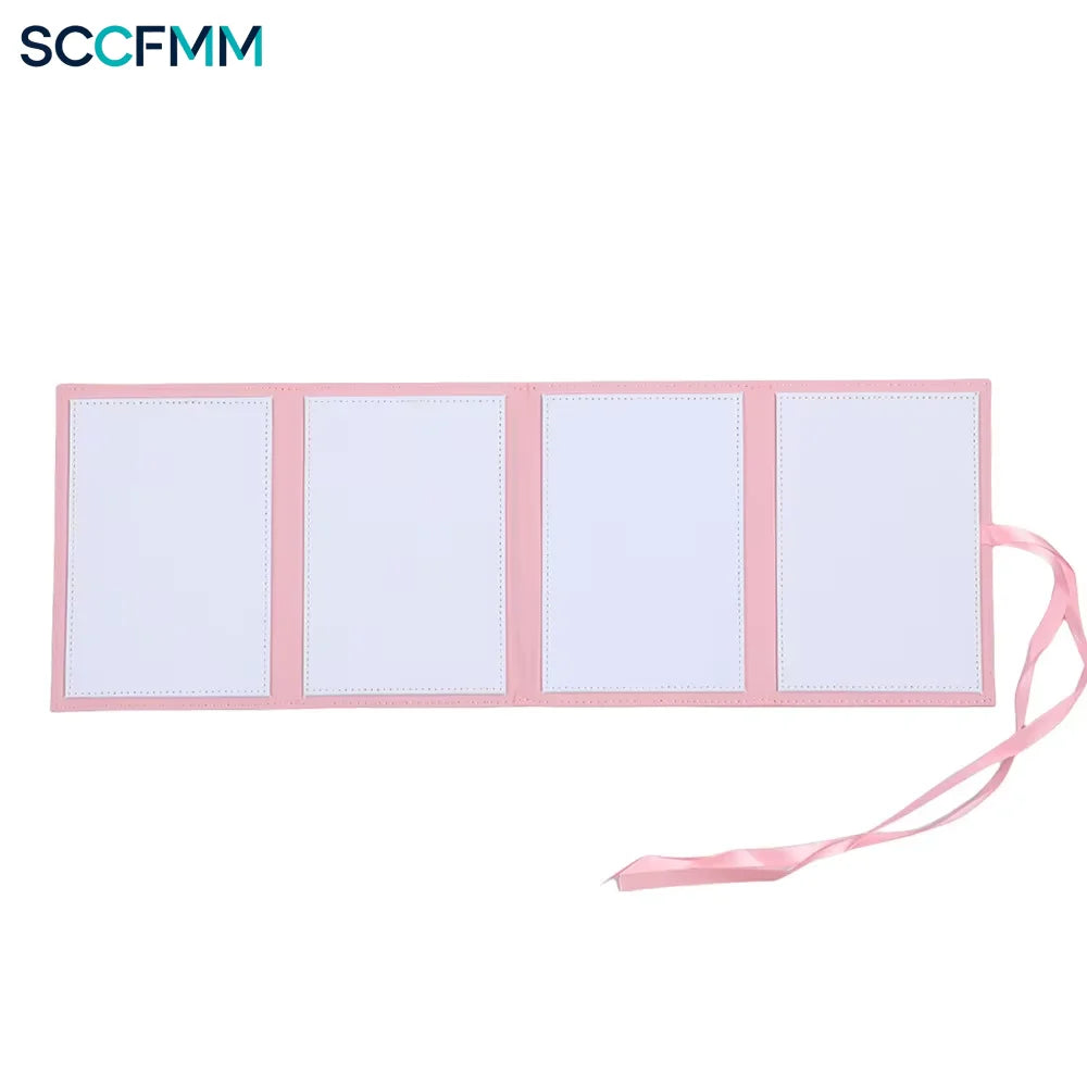 SCCFMM DIY PU Leather Photo Album with Sublimation & Heat Transfer Printing Stapled Binding Creative Gift