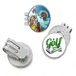 30pcs Sublimation Blank Golf Ball Markers Hat Clips Golfs Cap Clip Removable Attaches Easily to Golf Caps for DIY Transfer Print
