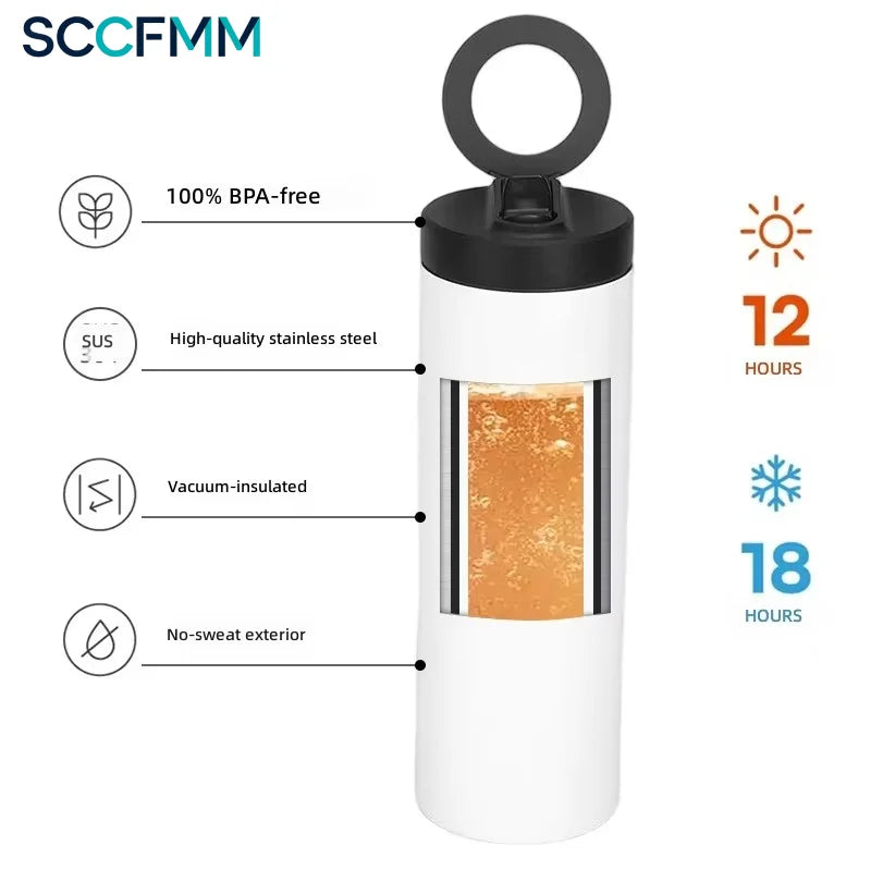 15oz/20oz Sublimation Vacuum Stainless Steel Thermal Insulation Tumbler Keeps Drinks Hot for 6-12 Hours Water Cup For Outdoor Sports