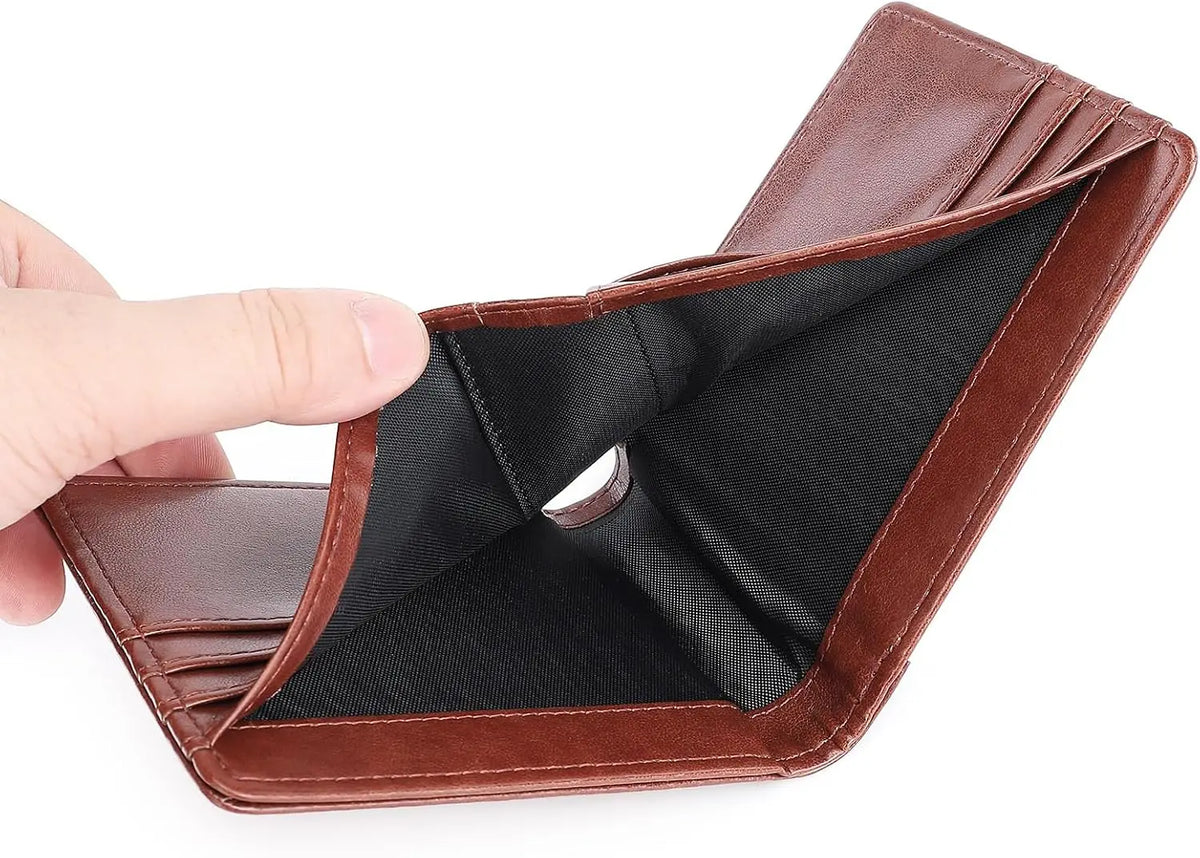 10pcs Brown Color Sublimation Blank Men Wallets Card Holder Gifts Wallet Heat Transfer Sublimation Wallet for Men Father's Day