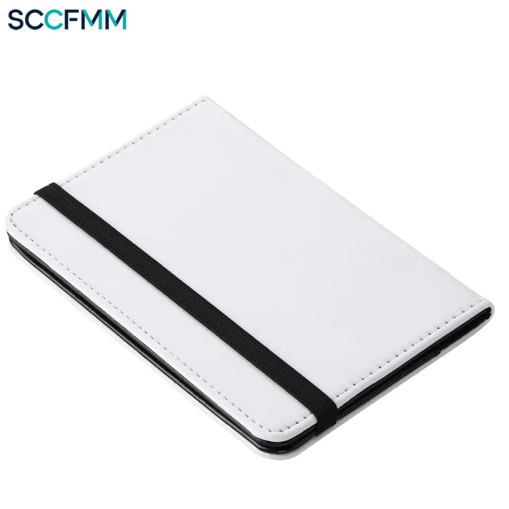 SCCFMM 10pcs Sublimation Passport Holder Covers PU Leather Travel Passports Book Holder Wallet Cover for Business Cards Credit Cards