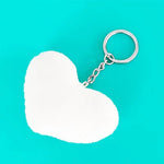 Sublimation Keychain Key Rings DIY Craft Velvet Pillow Keychains Double-sided Printing Cute Luggage Tags for Custom Funny Gifts