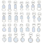 Sublimation Zinc Alloy Eco-friendly Southeast Asia Style Bottle Opener Keychain Pendant for Laser Engraving Corkscrews