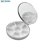 Sublimation Silver Mirror Metal Detachable Pillbox