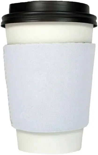 50pcs Sublimation Blank Neoprene Reusable Hot Coffee Cup Insulator Sleeves Neoprene Hot Coffee and Tea Cup Holder Sleeves