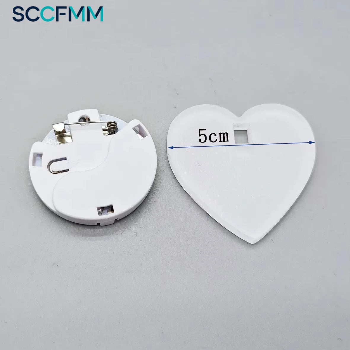 SCCFMM Sublimation Acrylic Lapel Badges Heat Transfer Led Pin Brooch Glowing Custom Parties Birthdays Graduation Wedding Gift