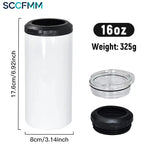 SCCFMM 4-in-1 Stainless Steel Vacuum Insulation Gift Cup Sublimation Coating Modern Minimalist Design 6-12 Hours Thermal