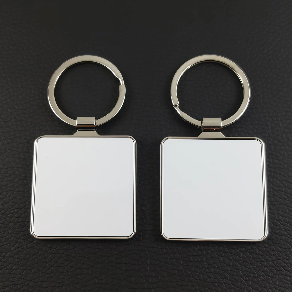 SCCFMM Metal Keychain Double-Sided Sublimation Keychains Custom Keyring for Thermal Transfer Print Anniversary Valentine Gift