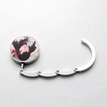 20pcs Sublimation Blank Personalized Purse Hooks Heat Transfer Print Handbag Hanger Portable And Foldable Custom Unique Bag Hook