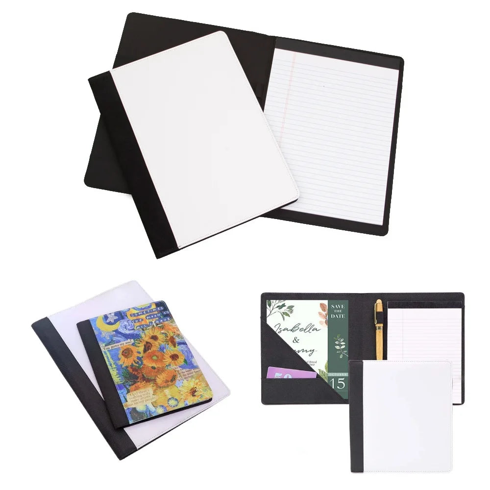 5pcs A5 Sublimation Blank Canvas Notebook Cover Promotional Gift Note Taking Planning Journal Thermal Transfer Print Logo