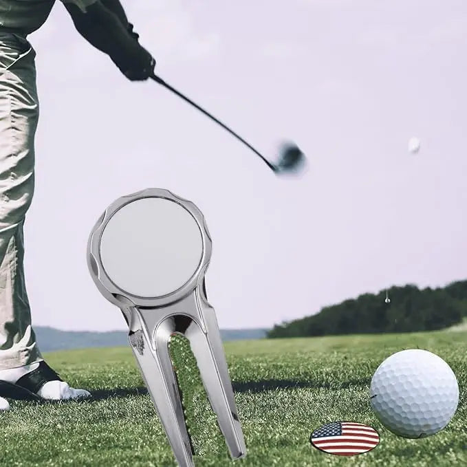 30pieces Sublimation Blank Golf Fork Divot Repair Tool Divot Tool And Ball Marker Gift Ideas Golf Fork Multitool For Men Golfers