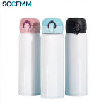 SCCFMM Direct Drink Thermos Cup Sublimation Stainless Steel Water Bottle for Heat Transfer Print Photo Picture Personalized Cup