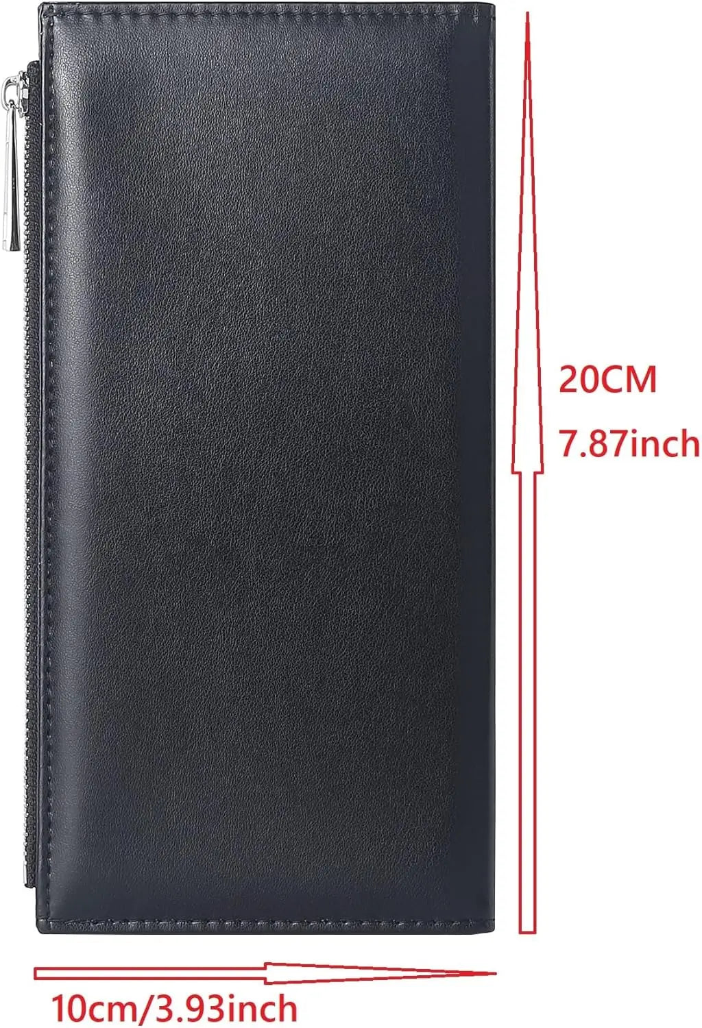 5pcs Sublimation Blank Long Coin Purse Larger Capacity Zipper Wallet PU Leather Coin Credit Card Holder Coin Purse for DIY Print