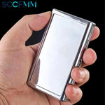 SCCFMM 10pcs Sublimation Blank Metal Cigarette Case with 2 Aluminium Parts Metal Case for DIY Heat Transfer Print Logo Image Print