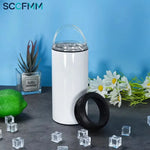 SCCFMM 4-in-1 Stainless Steel Vacuum Insulation Gift Cup Sublimation Coating Modern Minimalist Design 6-12 Hours Thermal
