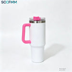 Sccfmm 40oz Sublimation-coated Water Bottle Stainless Steel Vacuum Insulated Car Cup Heat Transfer Print Blank Thermal Tumblers