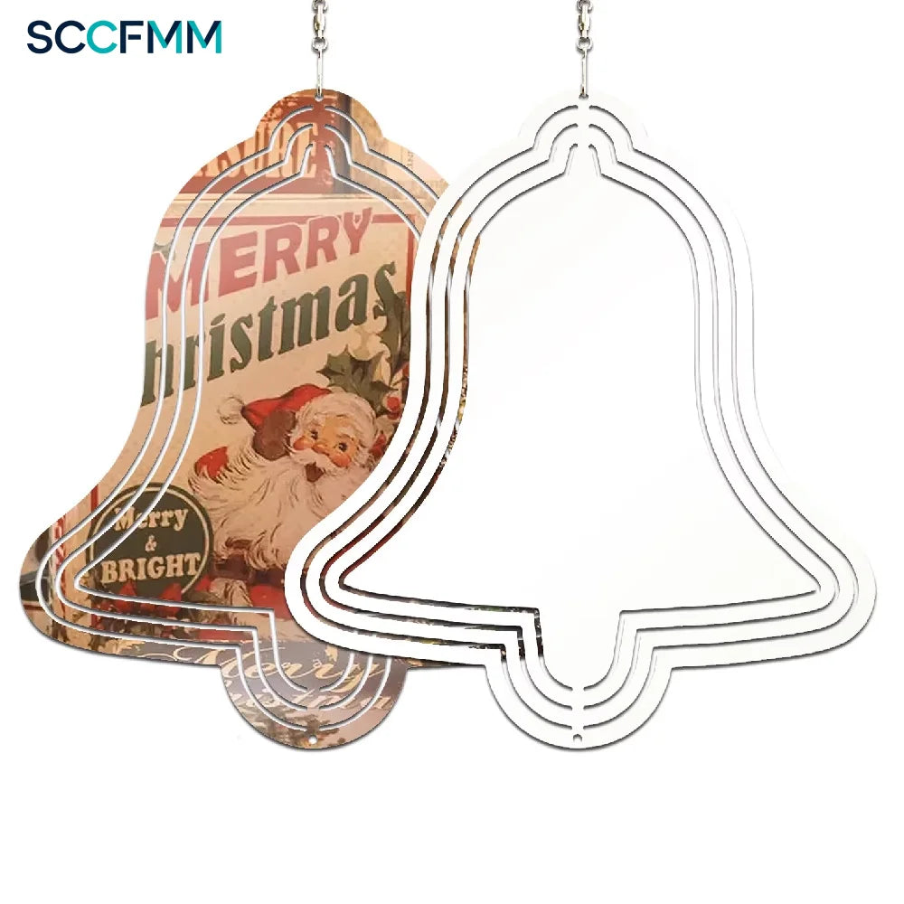 Sublimation Wind Spinner Heat Transfer Metal Bell Wind Chime
