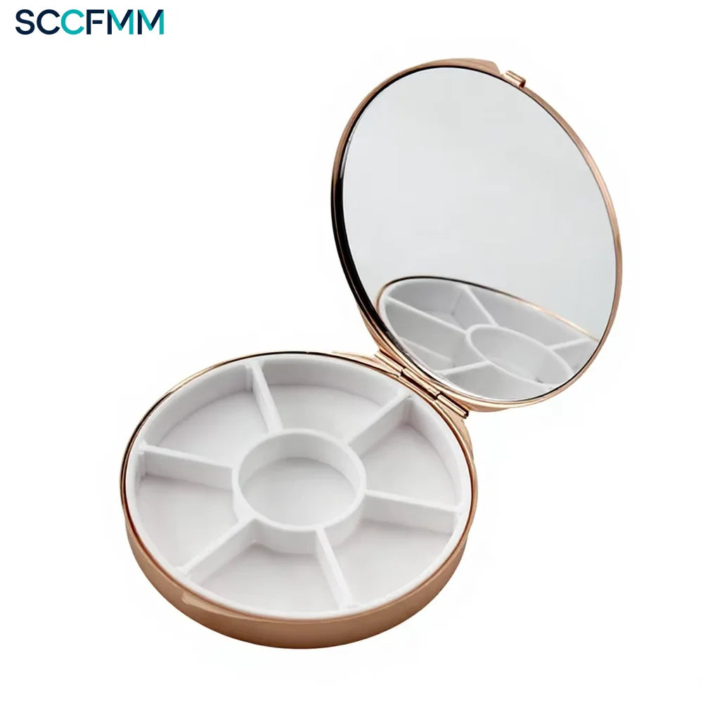 Sublimation Silver Mirror Metal Detachable Pillbox