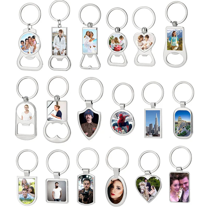 Sublimation Zinc Alloy Eco-friendly Southeast Asia Style Bottle Opener Keychain Pendant for Laser Engraving Corkscrews