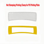 Sublimation Hair Clip PU Printing Sheet For Hairpins Heat Transfer Blank Artificial Leather Printing Sheet DIY Print Logo Photo