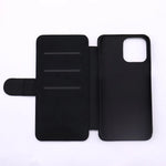 SCCFMM Mini PU Leather Phone Case for iPhone 13 - Sublimation Phone Cover with Card Slots - Protective Sleeve for DIY Printing
