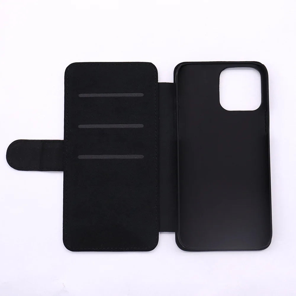 SCCFMM Mini PU Leather Phone Case for iPhone 13 - Sublimation Phone Cover with Card Slots - Protective Sleeve for DIY Printing