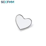 SCCFMM 60pcs Sublimation Pins Button Pin Badge Heat Transfer Buttons Badge Blank Base Sewing Pins Button for DIY Craft Making