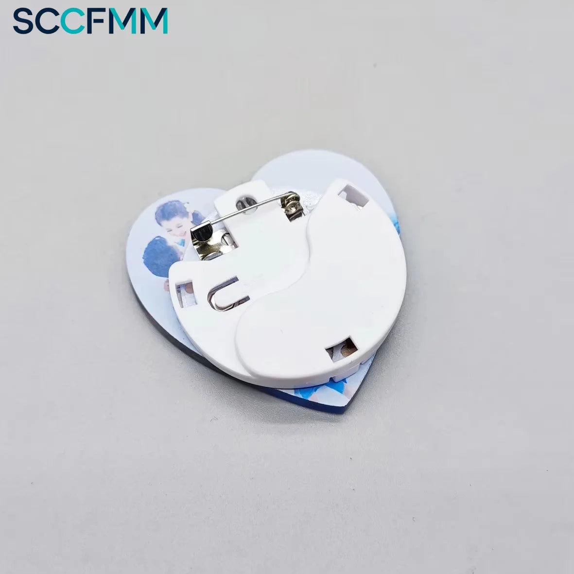 SCCFMM Sublimation Acrylic Lapel Badges Heat Transfer Led Pin Brooch Glowing Custom Parties Birthdays Graduation Wedding Gift