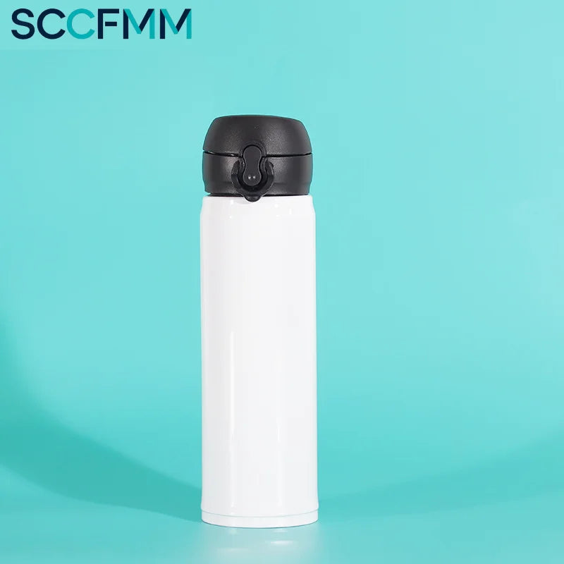 SCCFMM Direct Drink Thermos Cup Sublimation Stainless Steel Water Bottle for Heat Transfer Print Photo Picture Personalized Cup