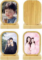 5pcs Sublimation Bamboo Frame Home Decorative Diy Heat Transfer Print Photo Frame Bamboo Picture Frame Ornament For Diy Custom