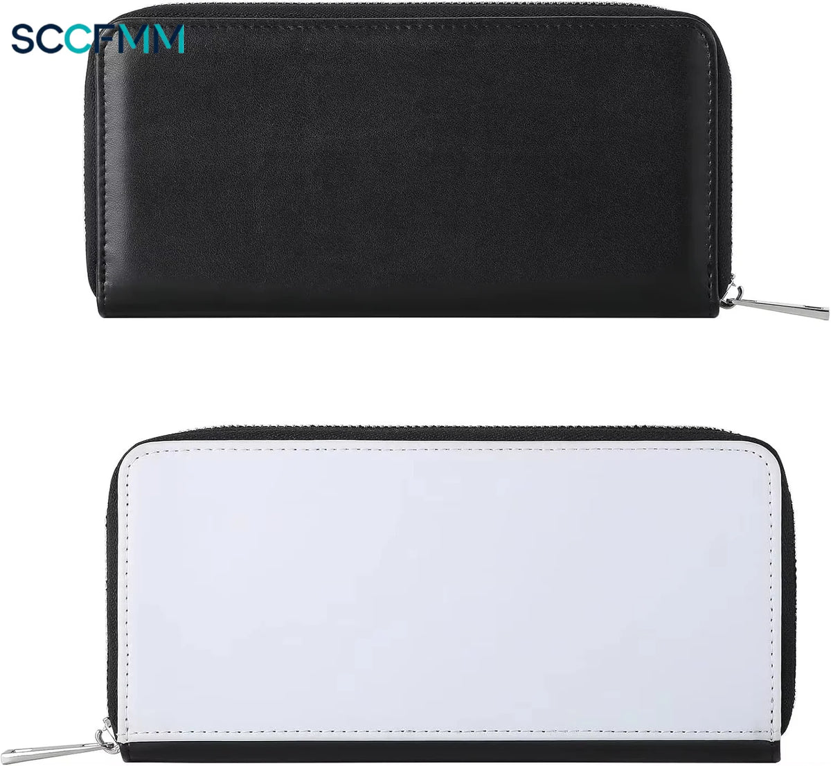 5pcs Sublimation Blank Fashion Women Zip Around Long Wallet Pu Leather Phone Clutch Travel Card Holder Purse For Women Girl Gift