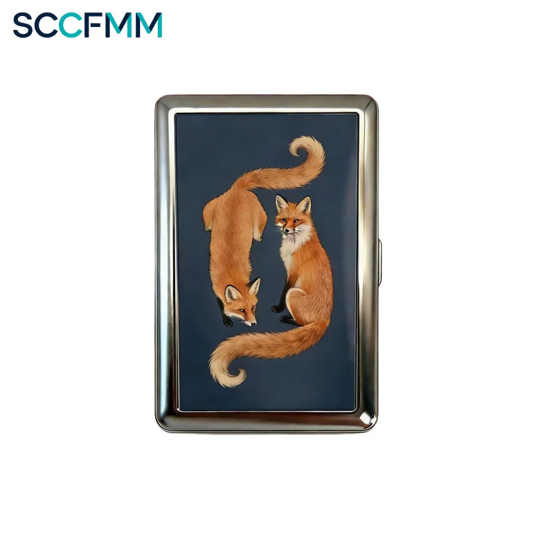 SCCFMM New Versatile Card Cash Case Retro Multi-Function Aluminum Box Cigarette Case Organizer Customizable Logo Decorative