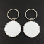 SCCFMM Metal Keychain Double-Sided Sublimation Keychains Custom Keyring for Thermal Transfer Print Anniversary Valentine Gift