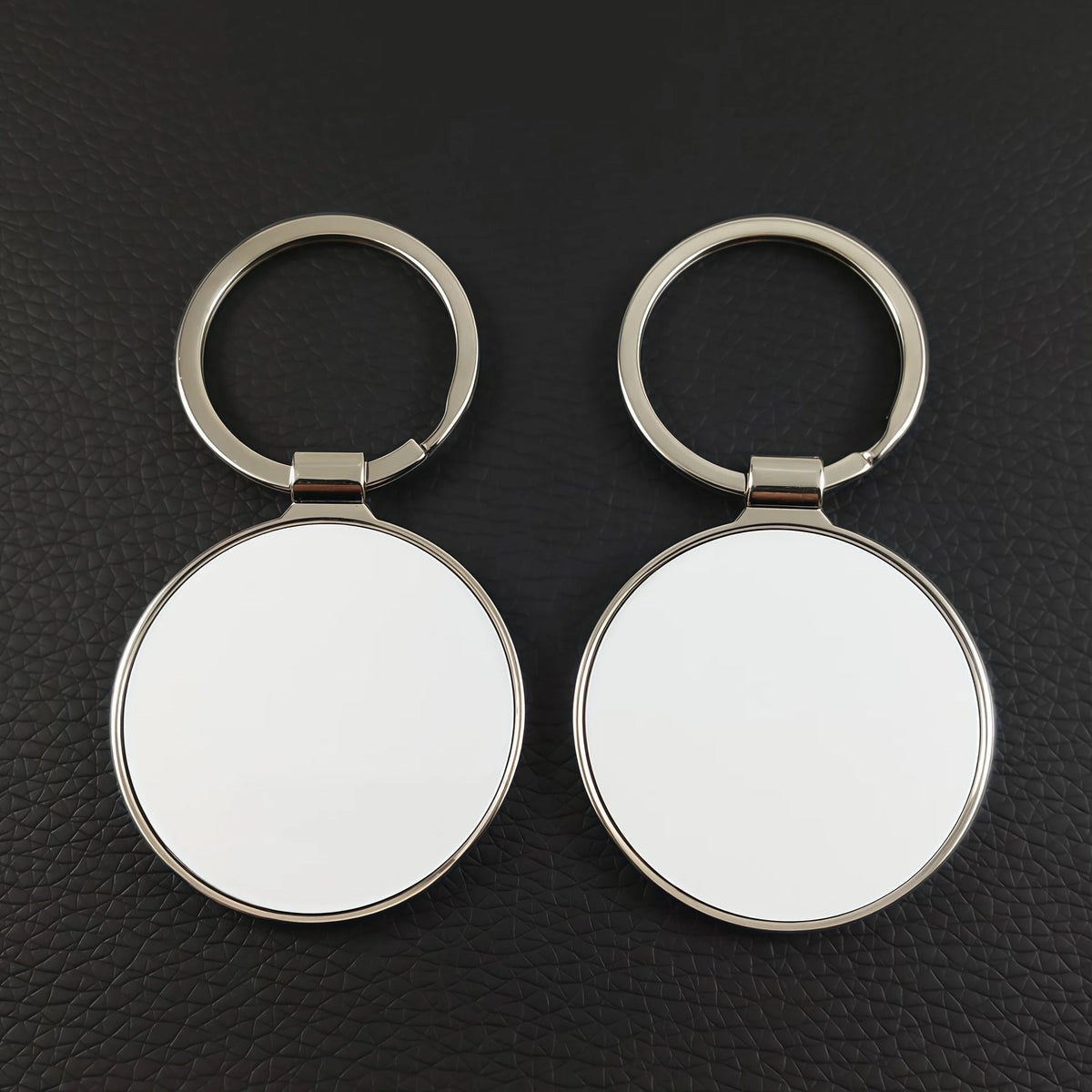 SCCFMM Metal Keychain Double-Sided Sublimation Keychains Custom Keyring for Thermal Transfer Print Anniversary Valentine Gift
