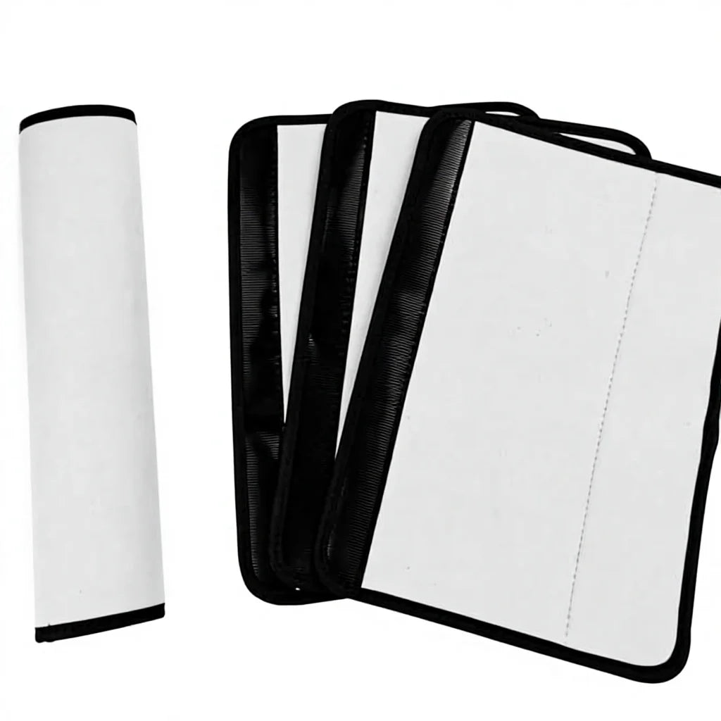 10Pcs Sublimation Blanks Neoprene Car Seat Belt Pads Cover Creative Gift Heat Transfer DIY Replacement Shoulder Strap Pads