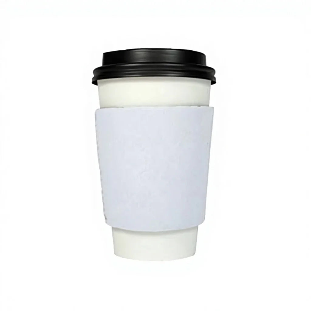 50pcs Sublimation Blank Neoprene Reusable Hot Coffee Cup Insulator Sleeves Neoprene Hot Coffee and Tea Cup Holder Sleeves
