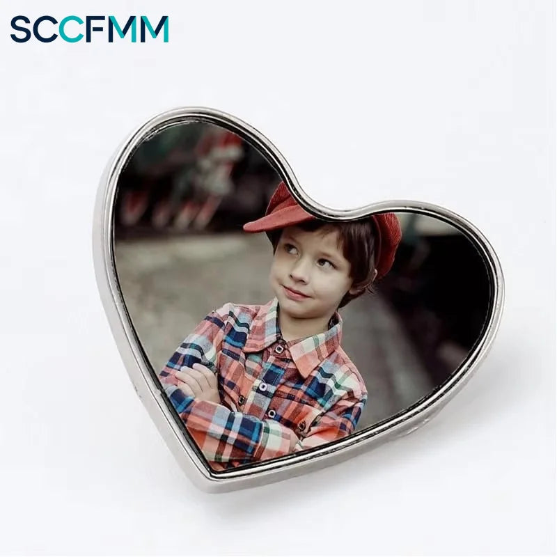 SCCFMM 60pcs Sublimation Pins Button Pin Badge Heat Transfer Buttons Badge Blank Base Sewing Pins Button for DIY Craft Making