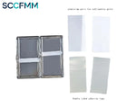 SCCFMM 10pcs Sublimation Blank Metal Cigarette Case with 2 Aluminium Parts Metal Case for DIY Heat Transfer Print Logo Image Print