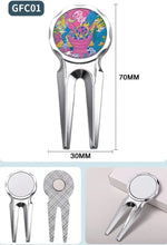 30pieces Sublimation Blank Golf Fork Divot Repair Tool Divot Tool And Ball Marker Gift Ideas Golf Fork Multitool For Men Golfers
