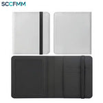 SCCFMM 10pcs Sublimation Passport Holder Covers PU Leather Travel Passports Book Holder Wallet Cover for Business Cards Credit Cards